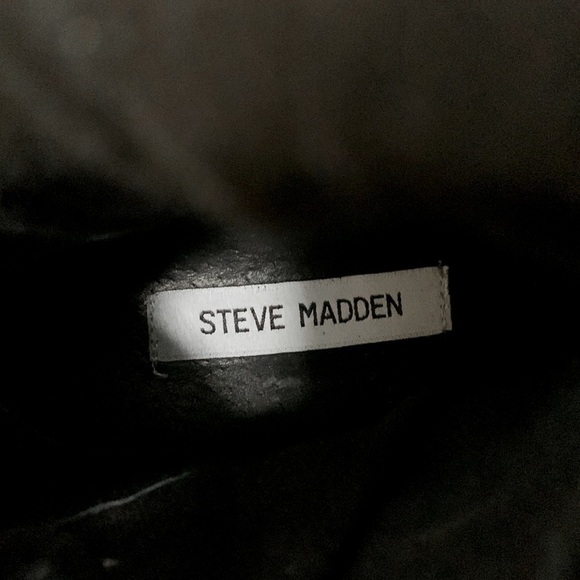 Steve Madden Boots, Size 7.5M, Black Leather - Picture 5 of 7